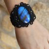 Pulsera Labradorita Azul