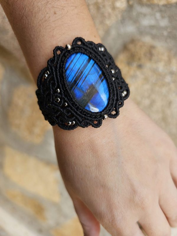 Pulsera Labradorita Azul