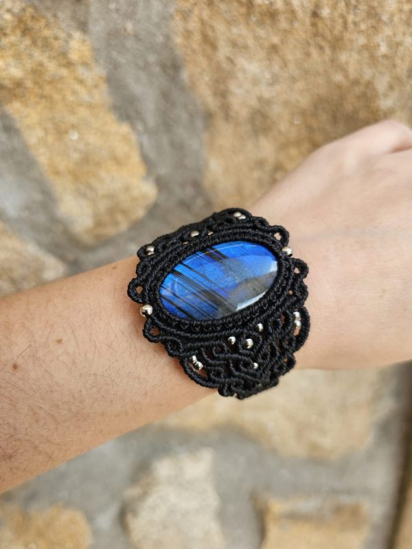 Pulsera Labradorita Azul