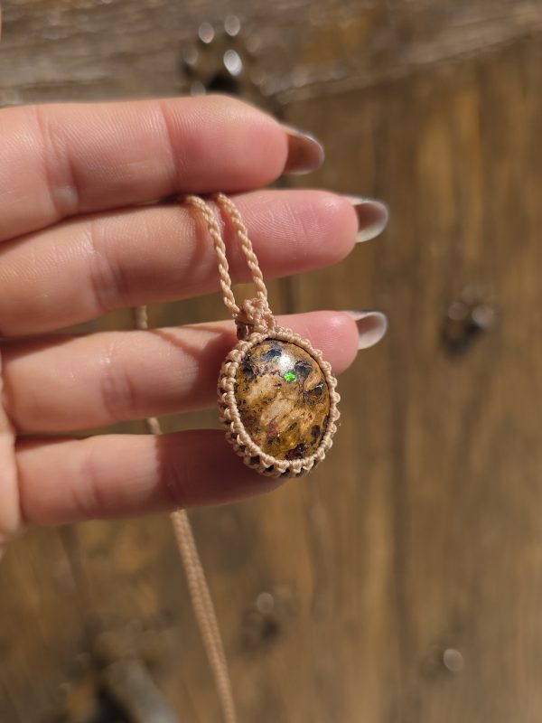 Colgante opalo de fuego mexicano