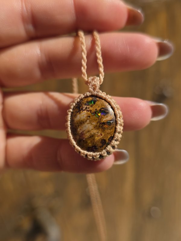 Colgante opalo de fuego mexicano