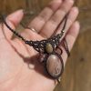 Collar opalo etiope y piedra sol