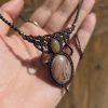 Collar opalo etiope y piedra sol