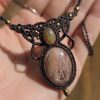 Collar opalo etiope y piedra sol