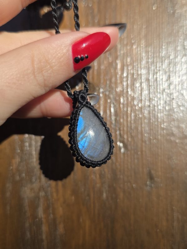 Colgante labradorita azul