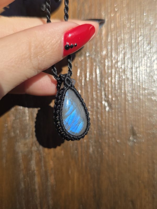 Colgante labradorita azul