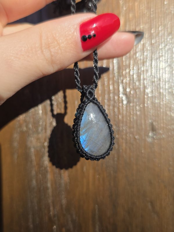 Colgante labradorita azul