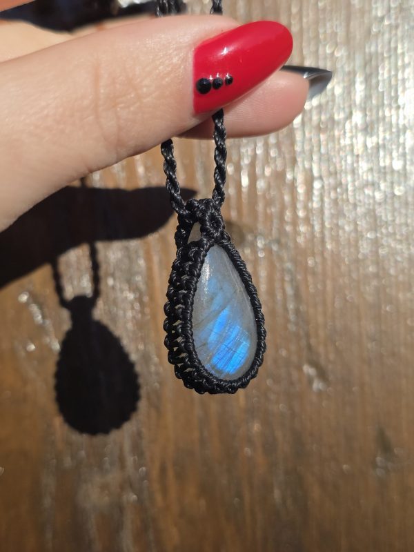 Colgante labradorita azul