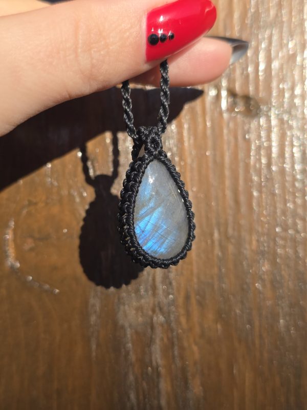 Colgante labradorita azul