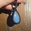 Colgante labradorita azul
