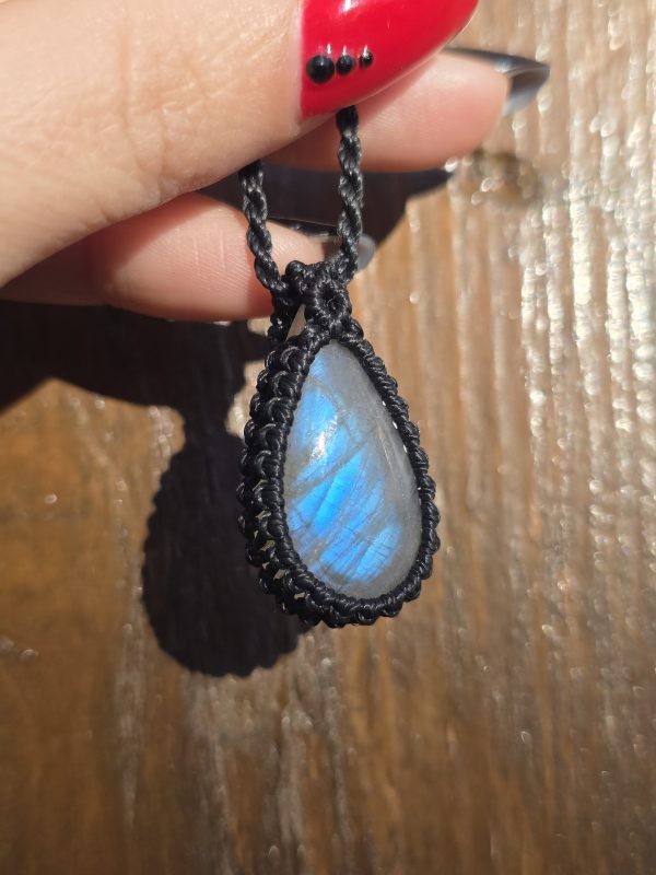 Colgante labradorita azul