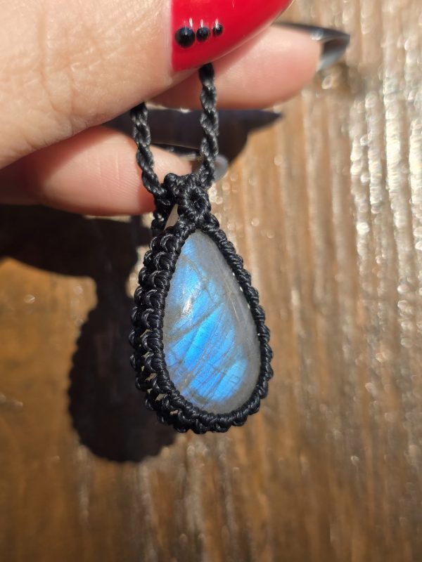 Colgante labradorita azul