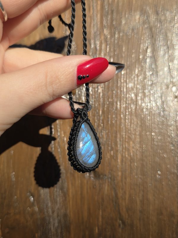 Colgante labradorita azul