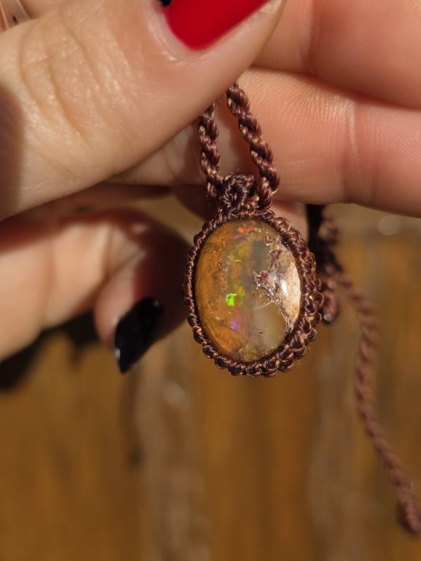 Colgante opalo de fuego mexicano