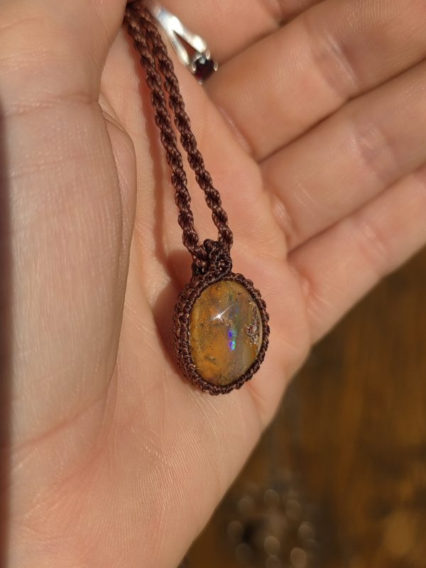 Colgante opalo de fuego mexicano