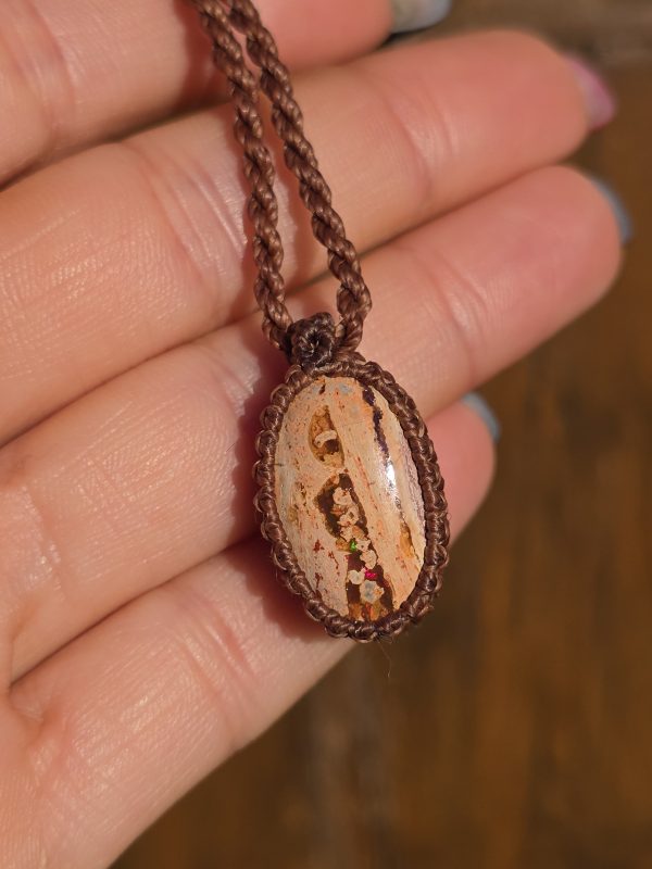 Colgante opalo de fuego mexicano