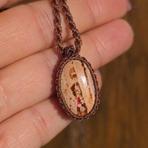 Colgante opalo de fuego mexicano