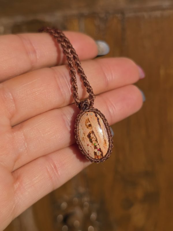 Colgante opalo de fuego mexicano