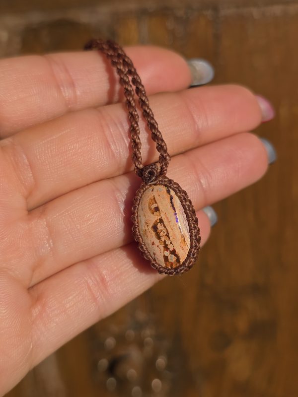 Colgante opalo de fuego mexicano