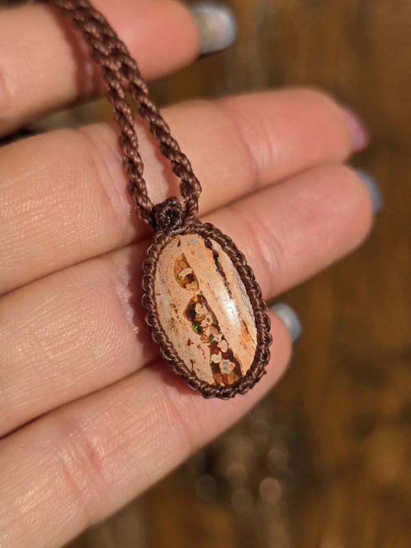 Colgante opalo de fuego mexicano