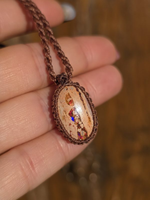 Colgante opalo de fuego mexicano
