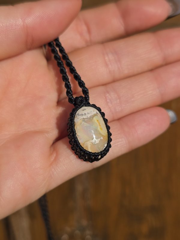 Colgante opalo de fuego mexicano