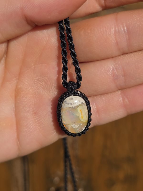 Colgante opalo de fuego mexicano