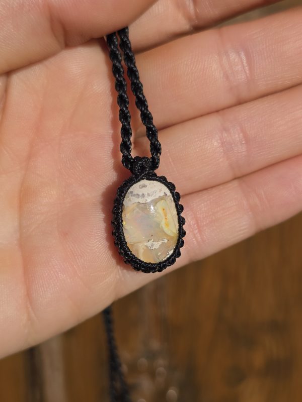 Colgante opalo de fuego mexicano