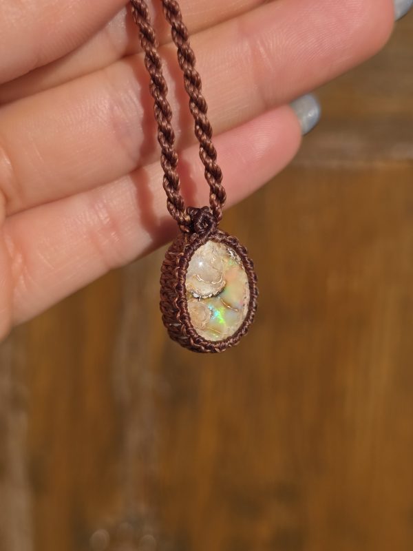 Colgante opalo de fuego mexicano