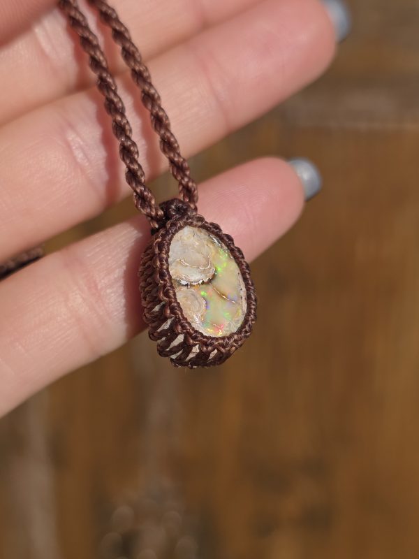 Colgante opalo de fuego mexicano