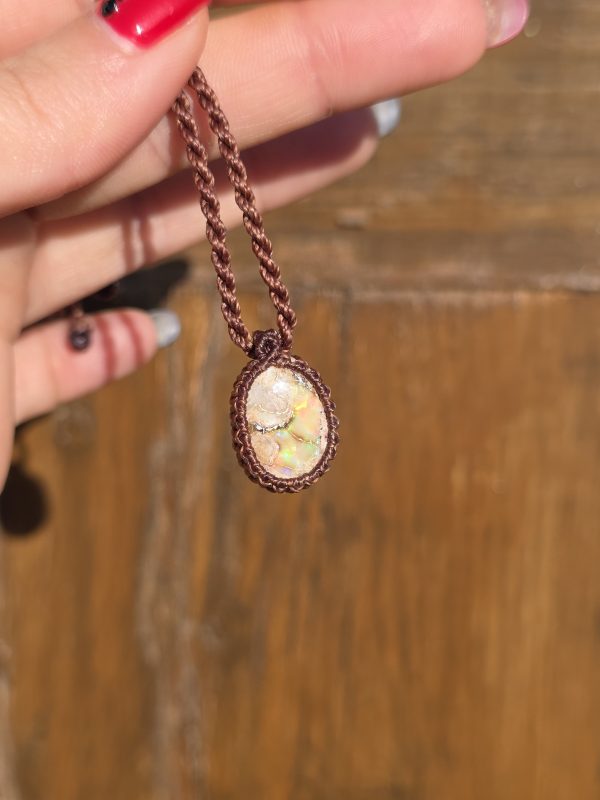 Colgante opalo de fuego mexicano