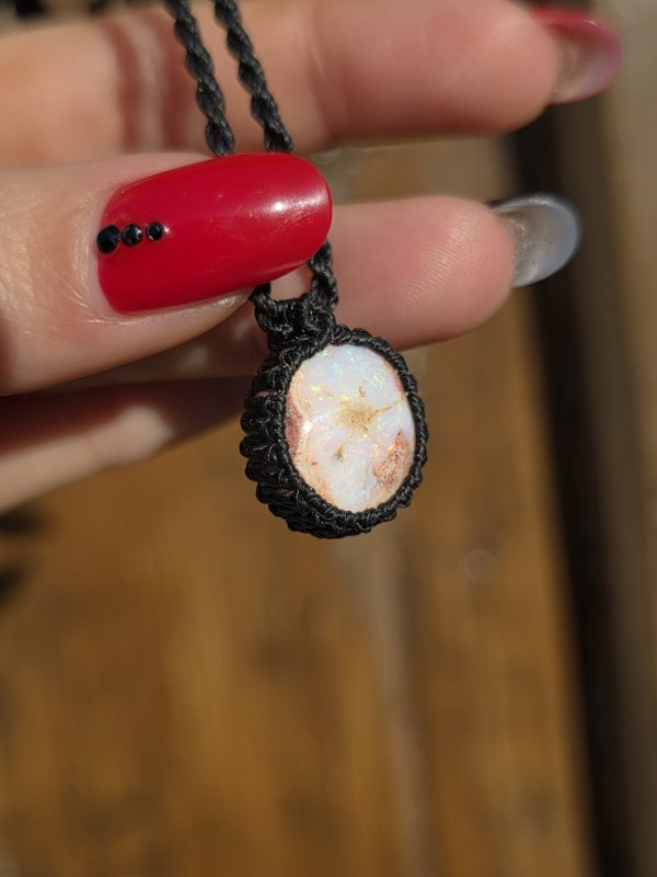 Colgante opalo de fuego mexicano