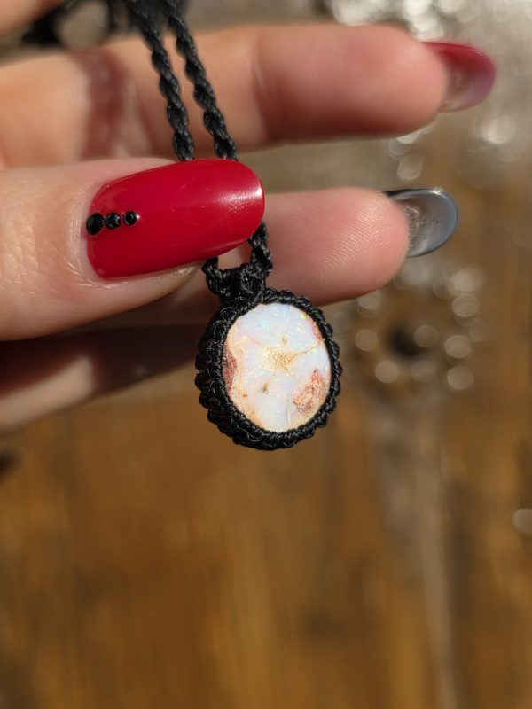 Colgante opalo de fuego mexicano