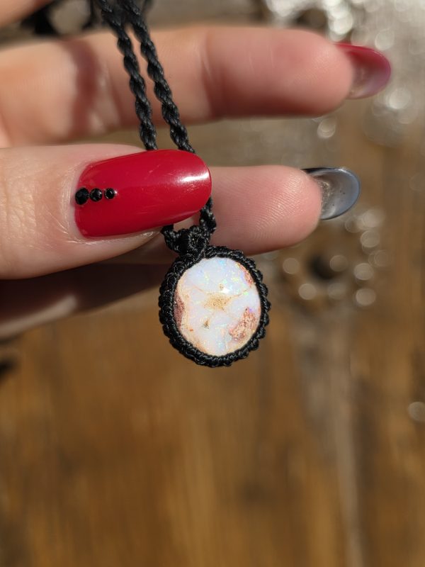 Colgante opalo de fuego mexicano