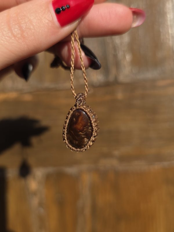 Colgante agata de fuego mexicana