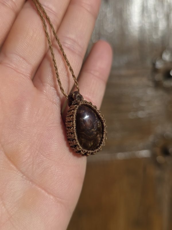 Colgante agata de fuego mexicana