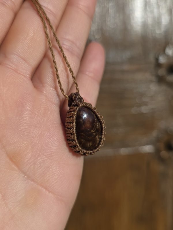 Colgante agata de fuego mexicana