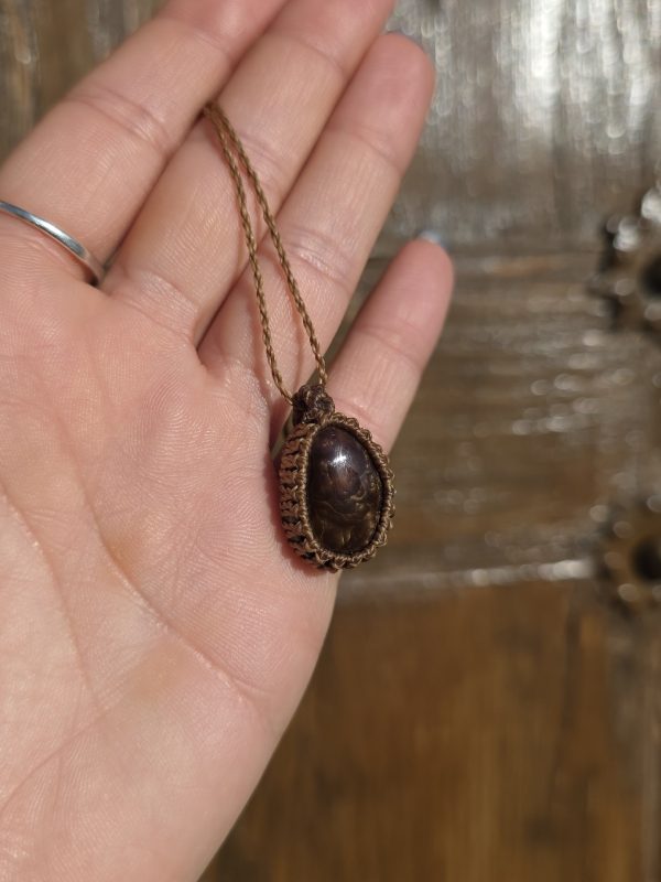 Colgante agata de fuego mexicana