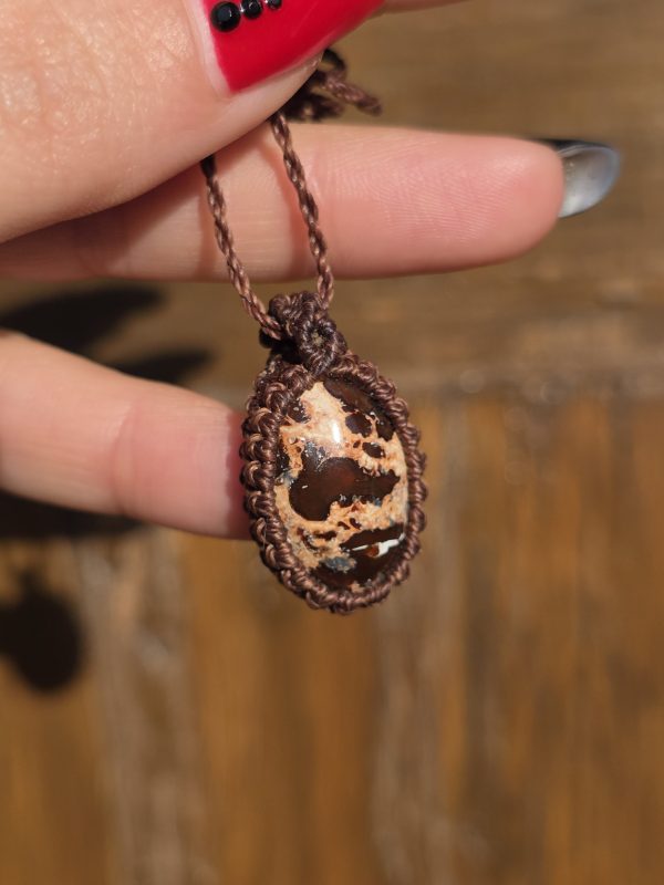 Colgante opalo de fuego mexicano